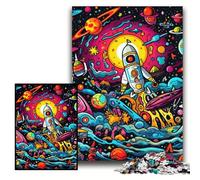 Puzzles pour Adultes, 1000 pièces Galaxy Planet Puzzles en Carton pour Adultes 26x38cm Jeu Familial interactif, Défi cérébral, Jouet éducatif