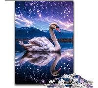 Puzzles pour Adultes 1000 pièces Galaxy Purple Swan Puzzle Jeu de décoration DIY Stimulant pour Le Cerveau, Jouet interactif Familial (Taille : 26x38cm)