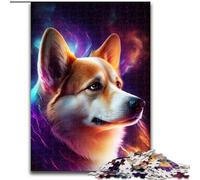 Puzzles pour Adultes 1000 pièces Galaxy Shiba Inu Puzzles pour Adolescents 1000 pièces Jeux de Jouets stimulants (Taille 50x75cm)