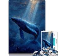 Puzzles pour Adultes 1000 pièces Galaxy Whale, Design Unique et Dynamique, expérience de Puzzle relaxante et stimulante (Taille 75x50cm)