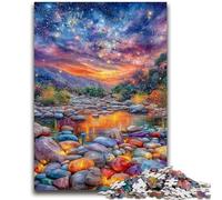 Puzzles pour Adultes 1000 pièces Galets colorés Difficile à compléter mais Amusant et Humoristique Décoration d'intérieur Unique et Cadeaux 26x38cm