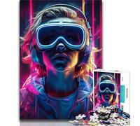 Puzzles pour Adultes 1000 pièces Game Boy, Jeu Stimulant et Jeu Familial avec Affiche et fiche de Questions-réponses Assorties 38x26cm