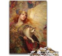 Puzzles pour Adultes 1000 pièces Gaston Bussières Peinture Puzzles pour Adolescents, Anti-Stress Staycation Tuer Le Temps Améliorer l'amour Entre Les Couples 50x75cm