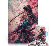 Puzzles pour Adultes 1000 pièces Geisha Samouraï Japon Femme Jouet éducatif intellectuel décompressant Super Cadeau 38x26cm