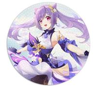 Puzzles pour Adultes, 1000 pièces Genshin Impact Keqing, Casse-tête Stimulant pour Adolescents, soirée de Jeux en Famille Amusante 67,5 x 67,5 cm