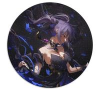 Puzzles pour Adultes 1000 pièces Genshin Impact Keqing Puzzles Ronds 1000 pièces pour Adultes Parfait pour la décoration intérieure, Les Anniversaires, Les Vacances et Les Cadeaux 67,5 x 67,5 cm