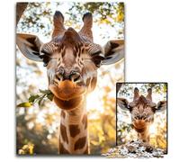 Puzzles pour Adultes, 1000 pièces Girafe dans la forêt, Puzzle pour 14 Ans et Plus, défi éducatif, activités Amusantes à la Maison, Cadeaux d'anniversaire, Cadeaux de Voyage 50x75cm