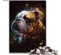 Puzzles pour Adultes, 1000 pièces Golden Bulldog, Parfait pour Les Adolescents, Les Liens familiaux, Les Casse-têtes et Les décorations d'intérieur DIY (Taille : 50x75cm)