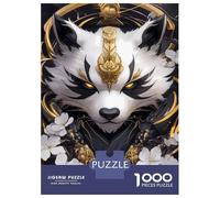 Puzzles pour Adultes 1000 Pièces Golden Fox Art Print Animal Puzzle Adulte Jeux Amusants Analyse Et Logique Idéal comme Cadeau pour Toute La Famille 70x50cm/1000pcs