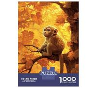 Puzzles pour Adultes 1000 Pièces Golden Monkey in Autumn Tree Puzzles pour Adultes Jeu Manuel Améliore La Mémoire Activités Amusantes À La Maison 52x38cm/1000pcs