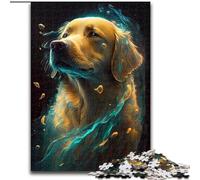 Puzzles pour Adultes 1000 pièces Golden Retriever Dog Puzzle Jeu interactif Familial, Décoration d'intérieur DIY Défi cérébral Cadeau (Taille : 26x38cm)