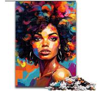 Puzzles pour Adultes 1000 pièces Graffiti Belle Femme Puzzle Jeu Familial interactif, pour Les Vacances, Jeu d'activités familiales (Taille : 50x75cm)