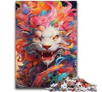 Puzzles pour Adultes 1000 pièces Graffiti coloré Dragon Volant Jeu Familial Soulagement du Stress Défi Difficile Collection d'artistes, Beaux-Arts 38x26cm