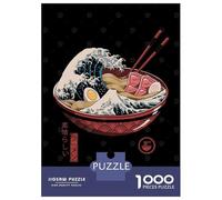 Puzzles pour Adultes 1000 Pièces Great Ramen Wave Puzzles pour Adultes - Jeux Anti-Stress - Améliorent La Mémoire - Cadeau Stimulant 52x38cm/1000pcs