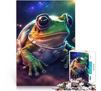 Puzzles pour Adultes 1000 pièces Grenouille Astronaute de l'espace Analyse et logique Offrir en Cadeau à Toute la Famille 50x70cm