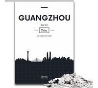 Puzzles pour Adultes 1000 pièces Guangzhou Chine, Jouets éducatifs pour Enfants, Jeux de société pour Anniversaire, Noël 50x75cm