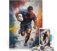 Puzzles pour Adultes 1000 pièces Guerrier du Rugby Jouet éducatif d'apprentissage Chaque pièce est Unique - Jeu Familial Stimulant et Amusant 50x70cm