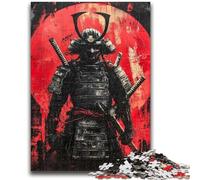 Puzzles pour Adultes 1000 pièces, Guerrier Ninja Japonais Difficile, Anti-Stress, défi Difficile, décoration d'intérieur Unique et Cadeaux 50x75cm