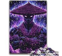 Puzzles pour Adultes 1000 pièces Guerrier Ninja Japonais Jeux éducatifs Décoration de la Maison Jeu éducatif pour Anniversaire, Noël 26x38cm