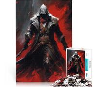 Puzzles pour Adultes 1000 pièces Guerrier Noir des Assassins Jouets éducatifs d'apprentissage Super Cadeau 38x26cm