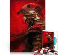 Puzzles pour Adultes 1000 pièces Guerrier Spartiate au Sang Chaud Jeu Stimulant et Jeu Familial Bon Cadeau 75x50cm