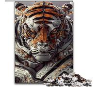 Puzzles pour Adultes, 1000 pièces, Guerrier Tigre, en Carton, Divertissement Relaxant, Cadeau de Noël idéal et décoration d'intérieur, 1000 pièces(26x38cm)