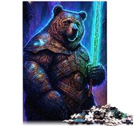 Puzzles pour Adultes 1000 pièces Guerriers Ours Astral Puzzle en Bois Puzzle éducatif Jeu pour Anniversaire, Noël 19,7 x 29,5 Pouces