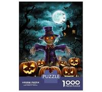 Puzzles pour Adultes 1000 Pièces Halloween Scarecrow Puzzles pour Adultes Jeu Manuel Décoration Parfaite Activités Amusantes À La Maison 70x50cm/1000pcs