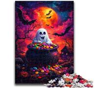 Puzzles pour Adultes 1000 pièces Halloween Soul Decompression Intellectual Educational Toy Superbes Cadeaux et Jouets 50x75cm