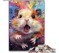 Puzzles pour Adultes 1000 pièces Hamster Puzzle 1000 pièces pour Adolescents Jeux éducatifs Cadeaux (Taille 26x38cm)