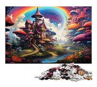 Puzzles pour Adultes 1000 pièces Hanamura Puzzles psychédéliques colorés pour Adultes et Enfants Puzzle en Papier Jouet éducatif d'apprentissage 1000 pièces (38 x 26 cm)