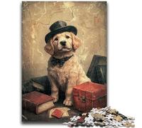 Puzzles pour Adultes 1000 pièces Happy Puppy Brain Intelligence Challenge Jouets addictifs Cadeau d'anniversaire, Cadeaux, Décoration Murale 50x75cm
