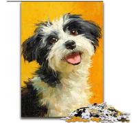 Puzzles pour Adultes 1000 pièces Happy Puppy, Jouets éducatifs, Jeux Anti-Stress, Collection d'artistes, Beaux-Arts 38x26cm