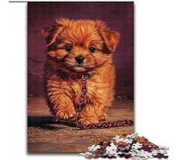 Puzzles pour Adultes 1000 pièces Happy Puppy, pour Les 14 Ans et Plus Chaque pièce est Unique Jeu Amusant et Stimulant pour Toute la Famille Bon Cadeau (Taille 26x38cm)