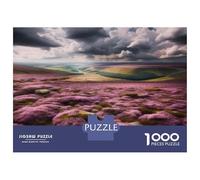 Puzzles pour Adultes 1000 Pièces Heather Fields in Bloom Puzzles pour Adultes Jeu De Réflexion Et De Logique Activités Amusantes À La Maison, 38x26cm/1000pcs