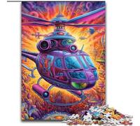 Puzzles pour Adultes 1000 pièces Hélicoptère coloré Puzzle 1000 pièces Niveau de compétence Débutant, Idéal pour Les Cadeaux d'anniversaire et de Vacances (Taille 26x38cm)
