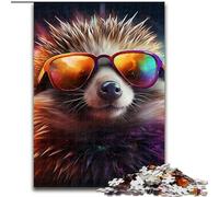 Puzzles pour Adultes 1000 pièces Hérisson d'art coloré Puzzles pour Adultes, 1000 pièces, ce Qui en Fait Un Excellent Cadeau pour s'amuser en Famille (Taille 50x75cm)