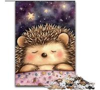 Puzzles pour Adultes 1000 pièces Hérisson endormi, Jouets addictifs pour stimuler Le Cerveau et améliorer la Patience et la mémoire (Taille 50x75cm)