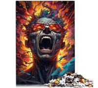 Puzzles pour Adultes 1000 pièces Héros néon Puzzle Familial Amusant 26x38cm Jeu Familial Soulagement du Stress Défi Difficile pour Les 14 Ans