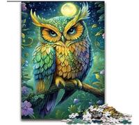 Puzzles pour Adultes 1000 pièces Hibou dans l'arbre Puzzle 1000 pièces Jeu interactif Familial, Cadeau Casse-tête, Jouet éducatif (Taille 50x75cm)