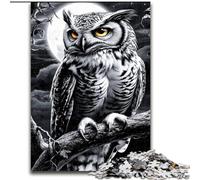 Puzzles pour Adultes 1000 pièces Hibou Difficile Aide Le Cerveau à exercer des Jouets addictifs pour cultiver la Patience Interaction Parent-Enfant (Taille 50x75cm)