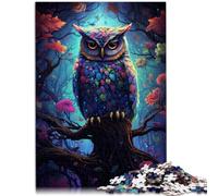 Puzzles pour Adultes 1000 pièces Hibou du Futur Jeux éducatifs à Domicile Jouets de Bricolage 26x38cm Soulagement du Stress Défi Difficile pour Les Adolescents de 14 Ans et Plus