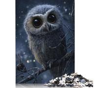 Puzzles pour Adultes 1000 pièces, Hibou Mignon perché sur Une Branche, Puzzle en Papier pour Adultes et Adolescents, décoration d'intérieur, Jouets, 1000 pièces (75 x 50 cm)