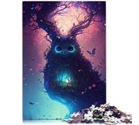 Puzzles pour Adultes 1000 pièces Hibou Monde de Contes de fées Difficile et défi 26x38cm Soulagement du Stress Séjour Passer Le Temps
