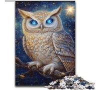 Puzzles pour Adultes 1000 pièces Hibou mystérieux, activité familiale pour renforcer l'amour Entre Couples à partir de 14 Ans (Taille 26x38cm)