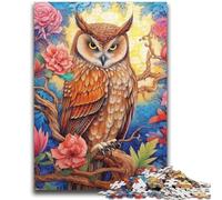 Puzzles pour Adultes 1000 pièces Hibou mystérieux Défi d'intelligence cérébrale Jouets addictifs Cadeau d'anniversaire, Cadeaux, Art Mural 26x38cm