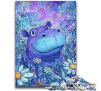 Puzzles pour Adultes 1000 pièces Hippo Jeux éducatifs Décoration de la Maison Jeu éducatif pour Anniversaire, Noël 50x75cm