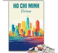 Puzzles pour Adultes 1000 pièces Ho Chi Minh Vietnam Jouets éducatifs éducatifs Jeux familiaux Améliorer l'amour Entre Les Couples (38x26cm) 1000pcs
