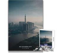 Puzzles pour Adultes - 1000 pièces - Ho Chi Minh-Ville - Jeux éducatifs - Idée Cadeau pour se détendre - Format 50x75cm