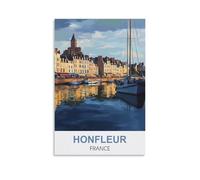 Puzzles pour Adultes 1000 pièces, Honfleur, France. Puzzles en Papier adaptés aux Adultes, aux Enfants et aux familles. Jeux de Puzzle Anti-Stress. 70 x 50 cm.